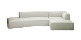 Dune 375 Linen Inclined L-Shape Sofa