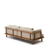 Turqueta 3-seater sofa made from solid teak wood