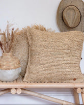 Square Raffia Cushion