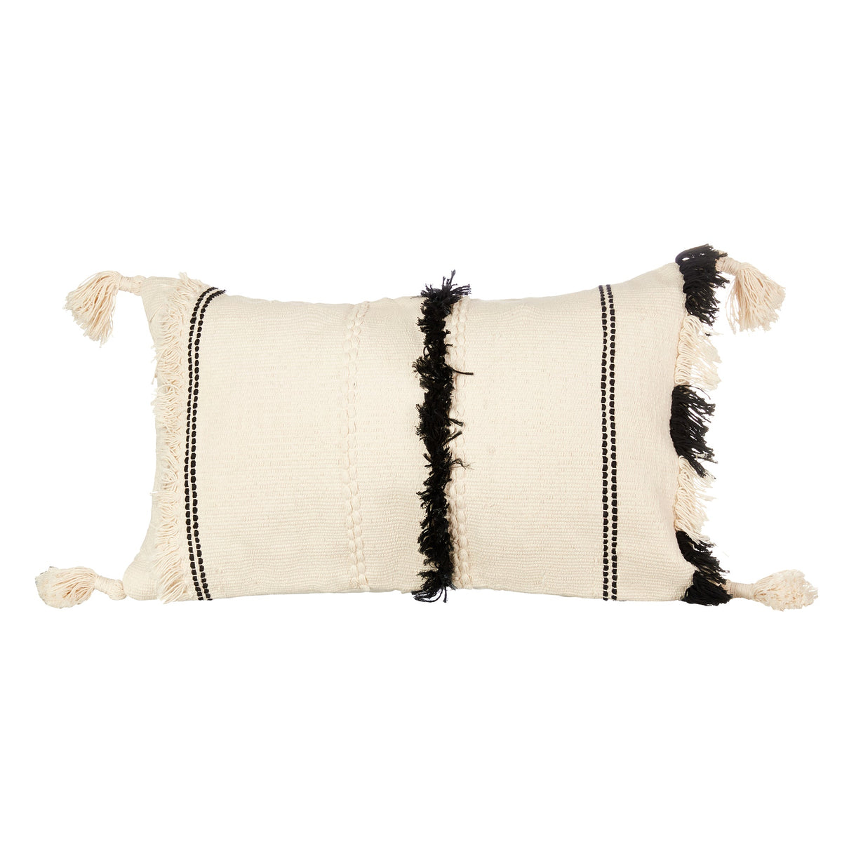 Black & white Tufted Cushion