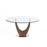 Single Round U-leg Dining Table