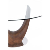 Single Round U-leg Dining Table