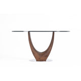 Single Round U-leg Dining Table