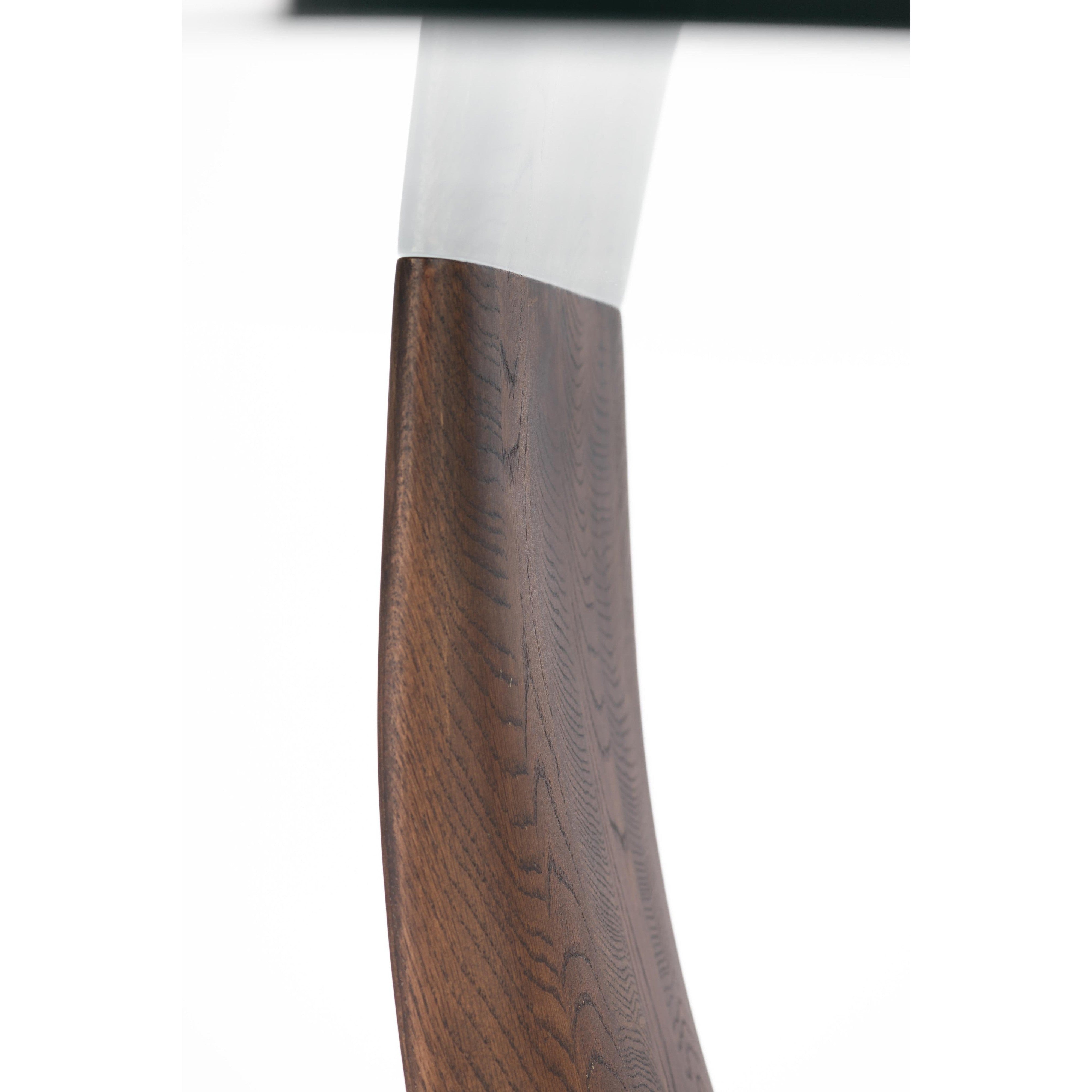 Single Round U-leg Dining Table