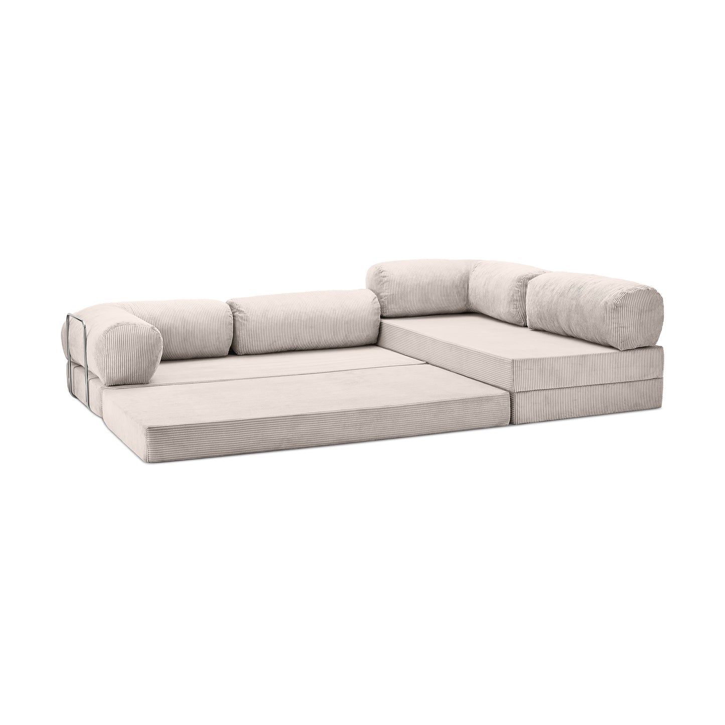 Teddy Sofa Open End L-Shape - Off white