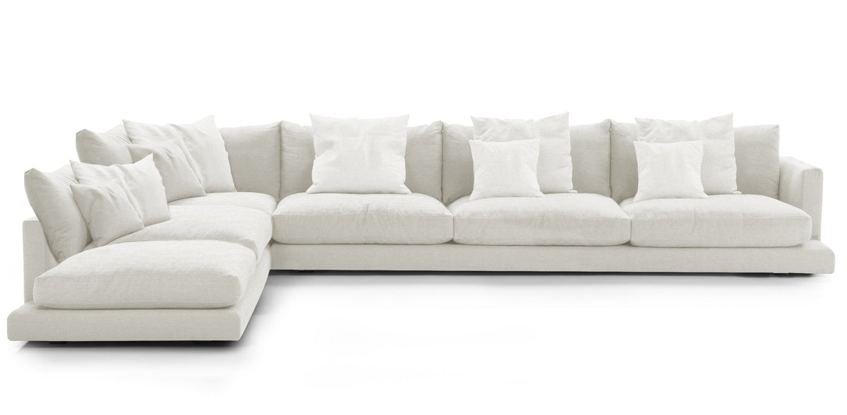 أريكة مينلاند 386 لتر من الكتان على شكل حرف L 