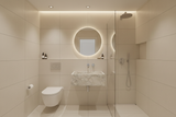 bathroom size 2 * 2 with ceramic and marble basin
