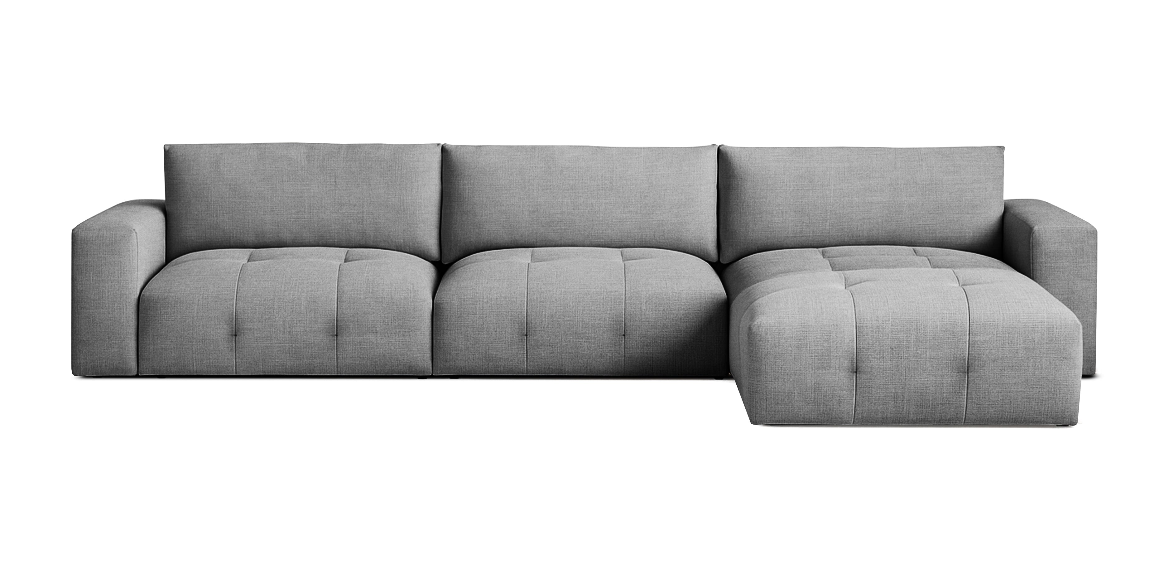 Bran Linen L-Shape Sofa