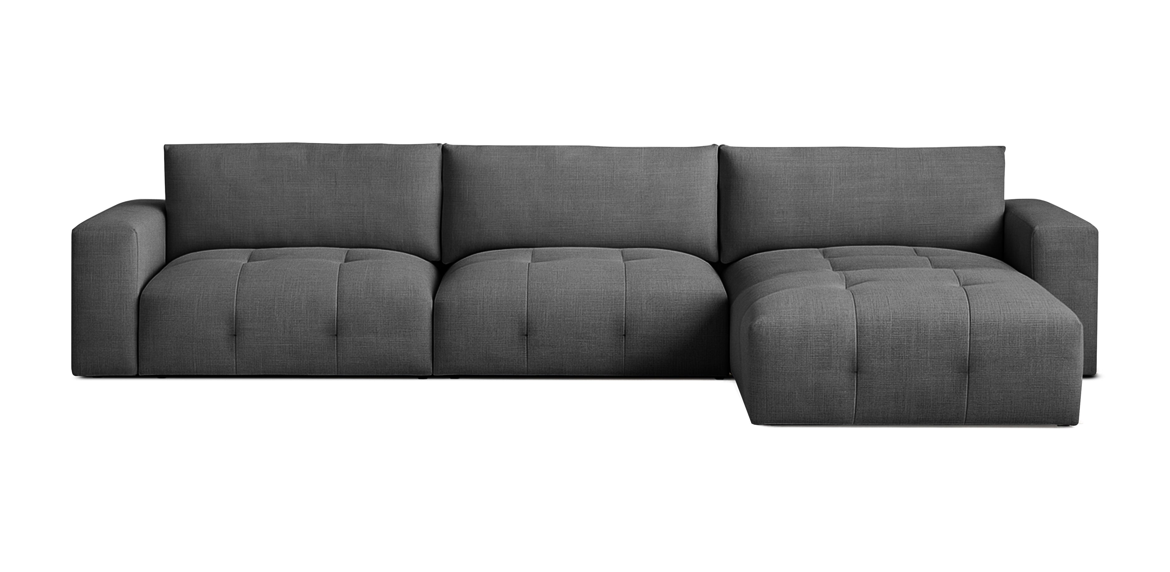 Bran Linen L-Shape Sofa