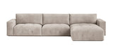 Bran Velvet L-Shape Sofa