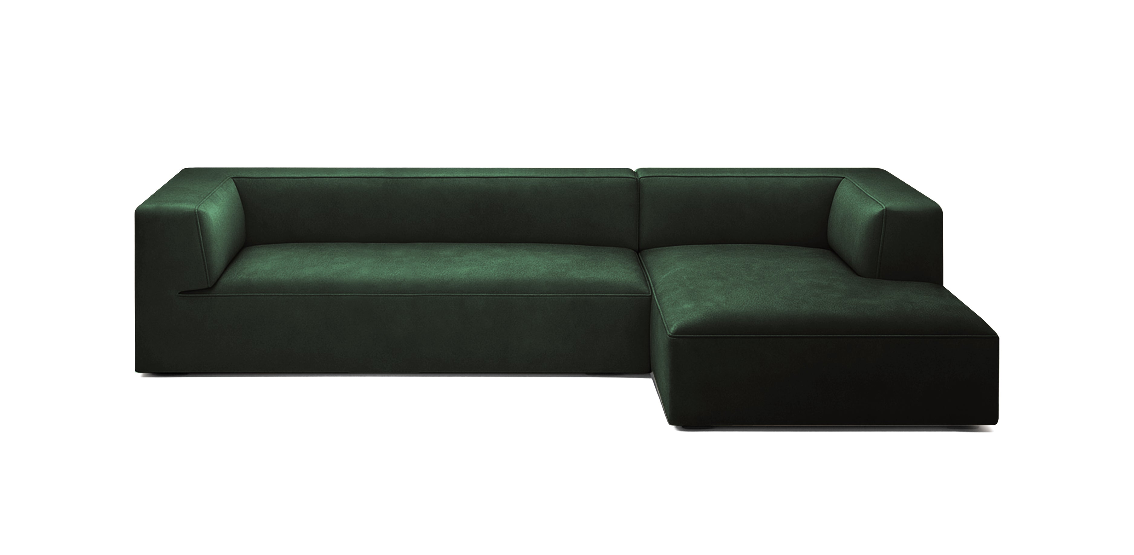 Dune 334 Velvet L-Shape Sofa