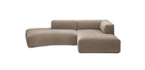 Dune 305 Velvet Inclined L-Shape Sofa