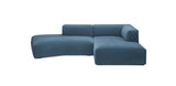 Dune 305 Velvet Inclined L-Shape Sofa