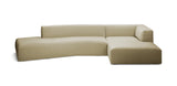 Dune 375 Velvet Inclined L-Shape Sofa