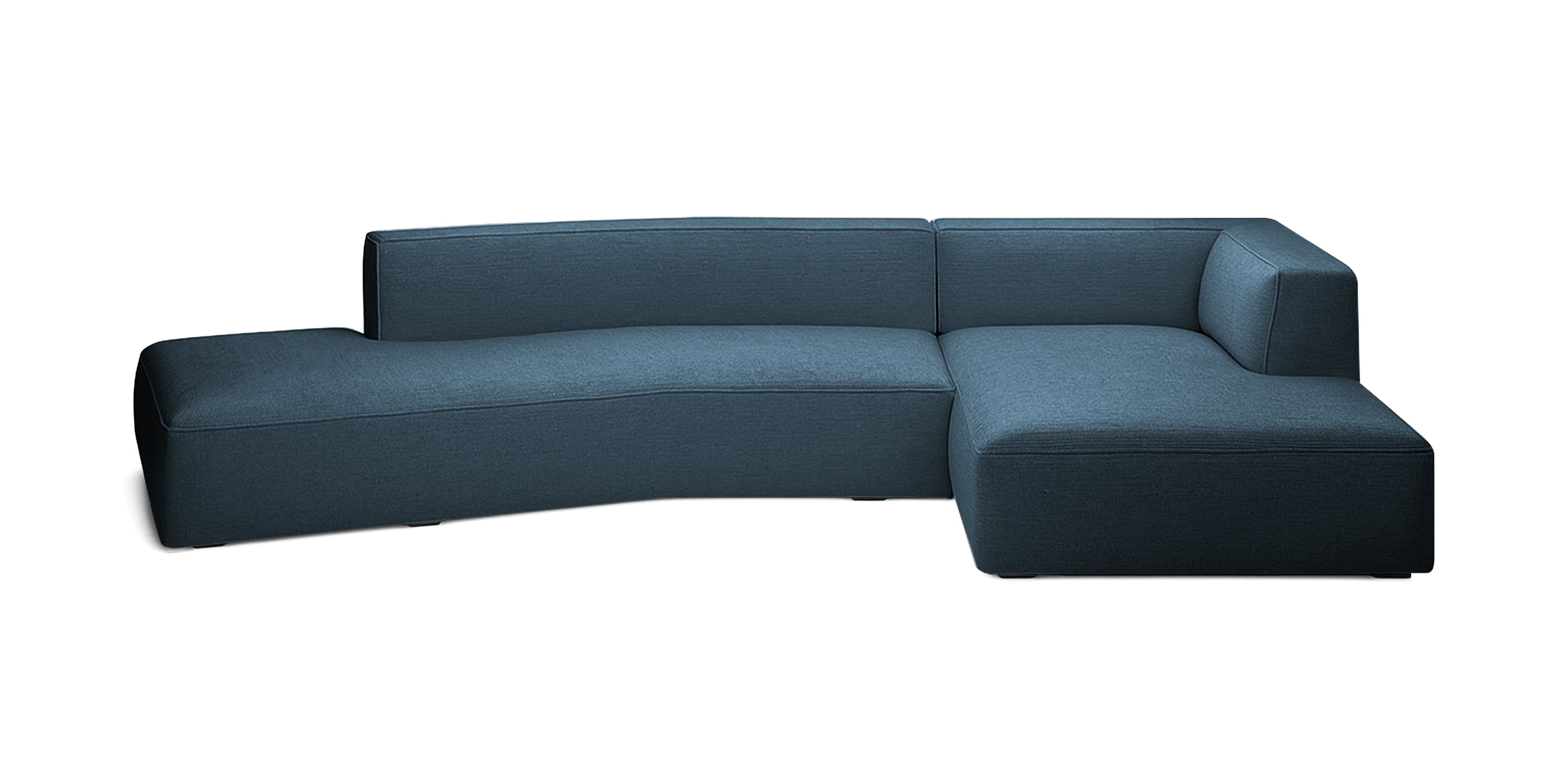 Dune 375 Linen Inclined L-Shape Sofa