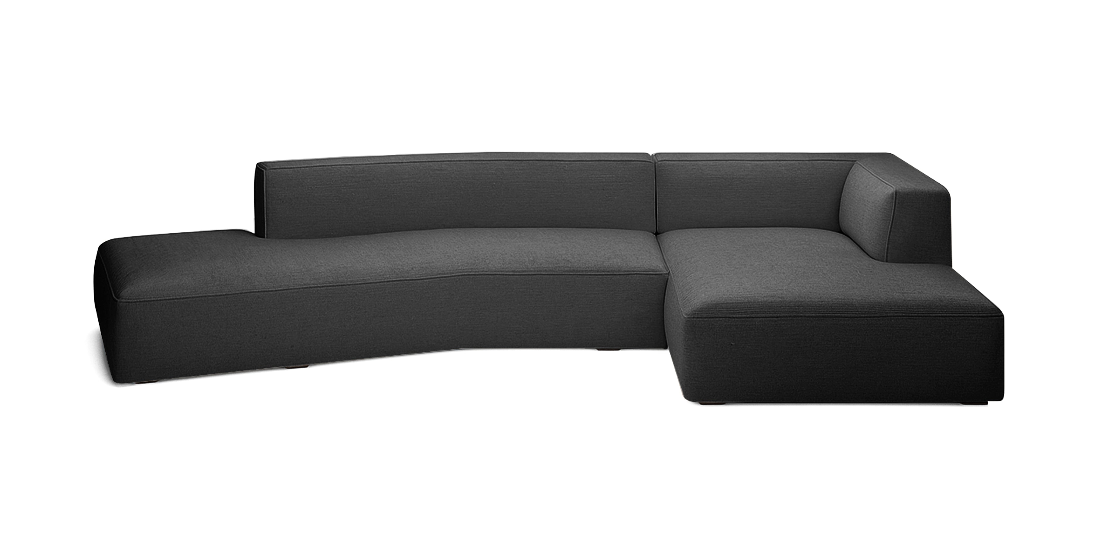 Dune 375 Linen Inclined L-Shape Sofa