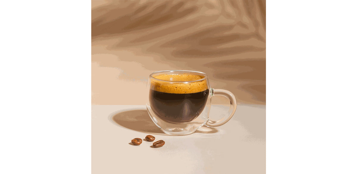 Double Glass Espresso Mug