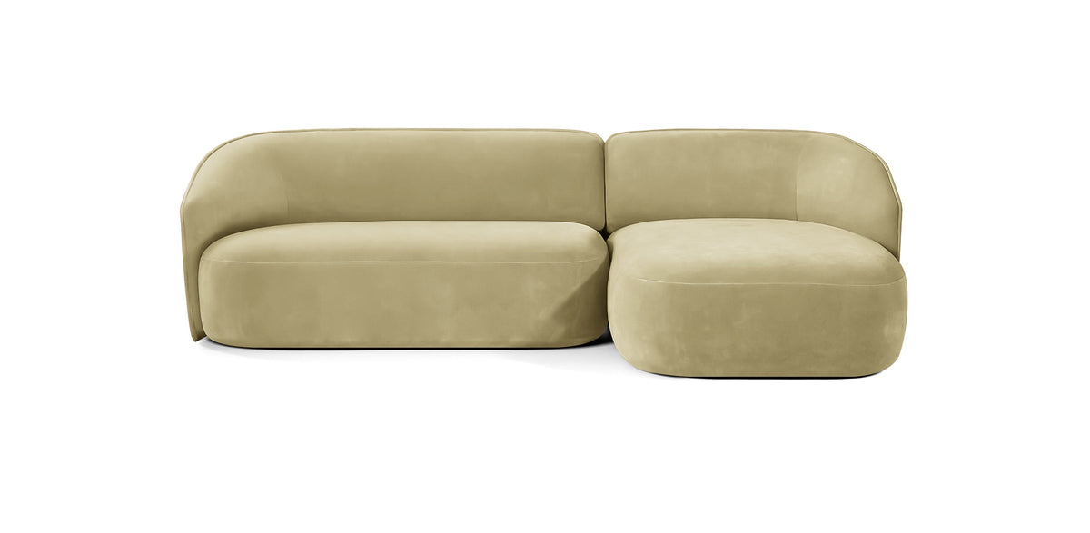 Juno 210 Velvet L-Shape Sofa