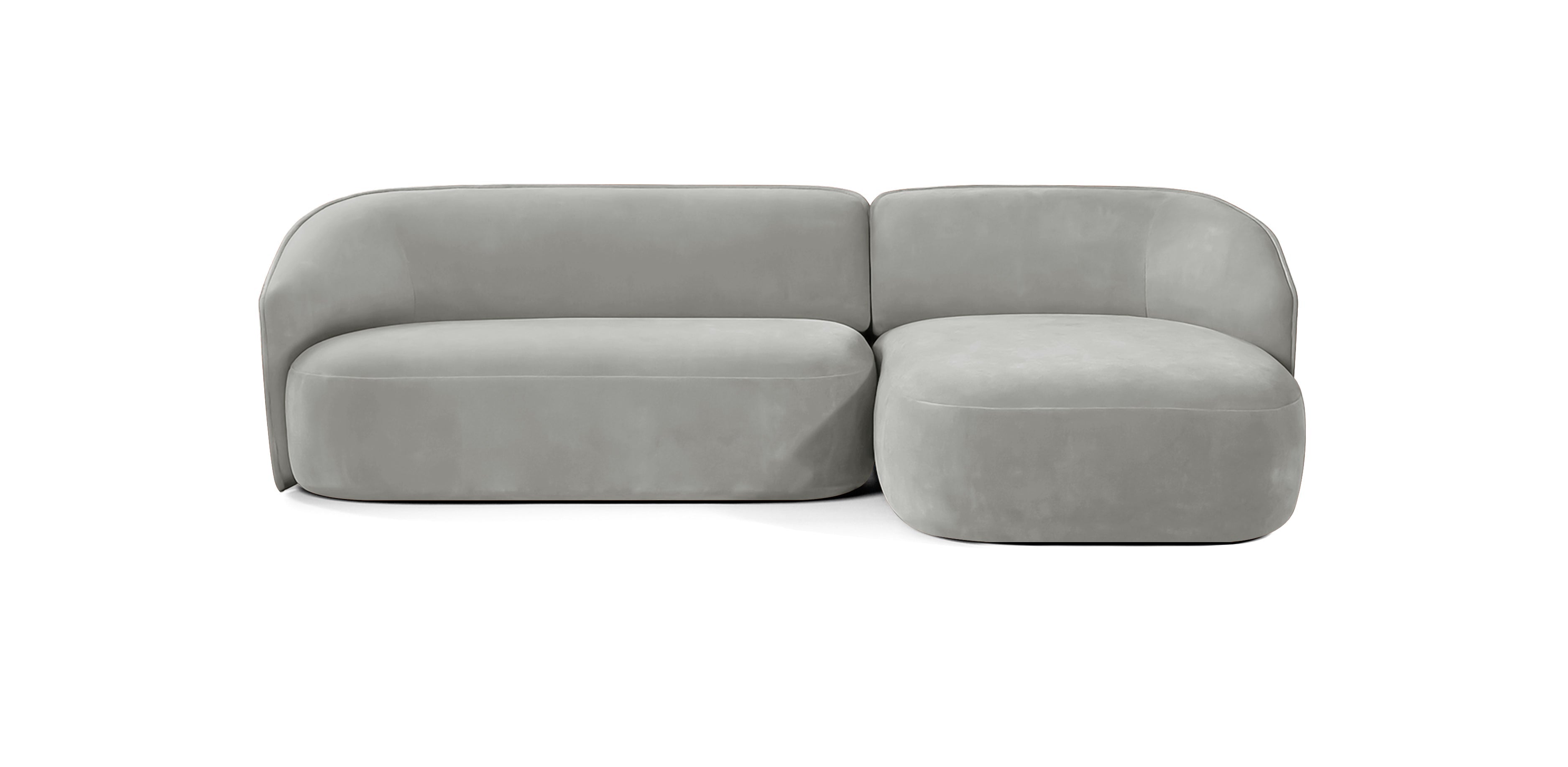 Juno 210 Velvet L-Shape Sofa