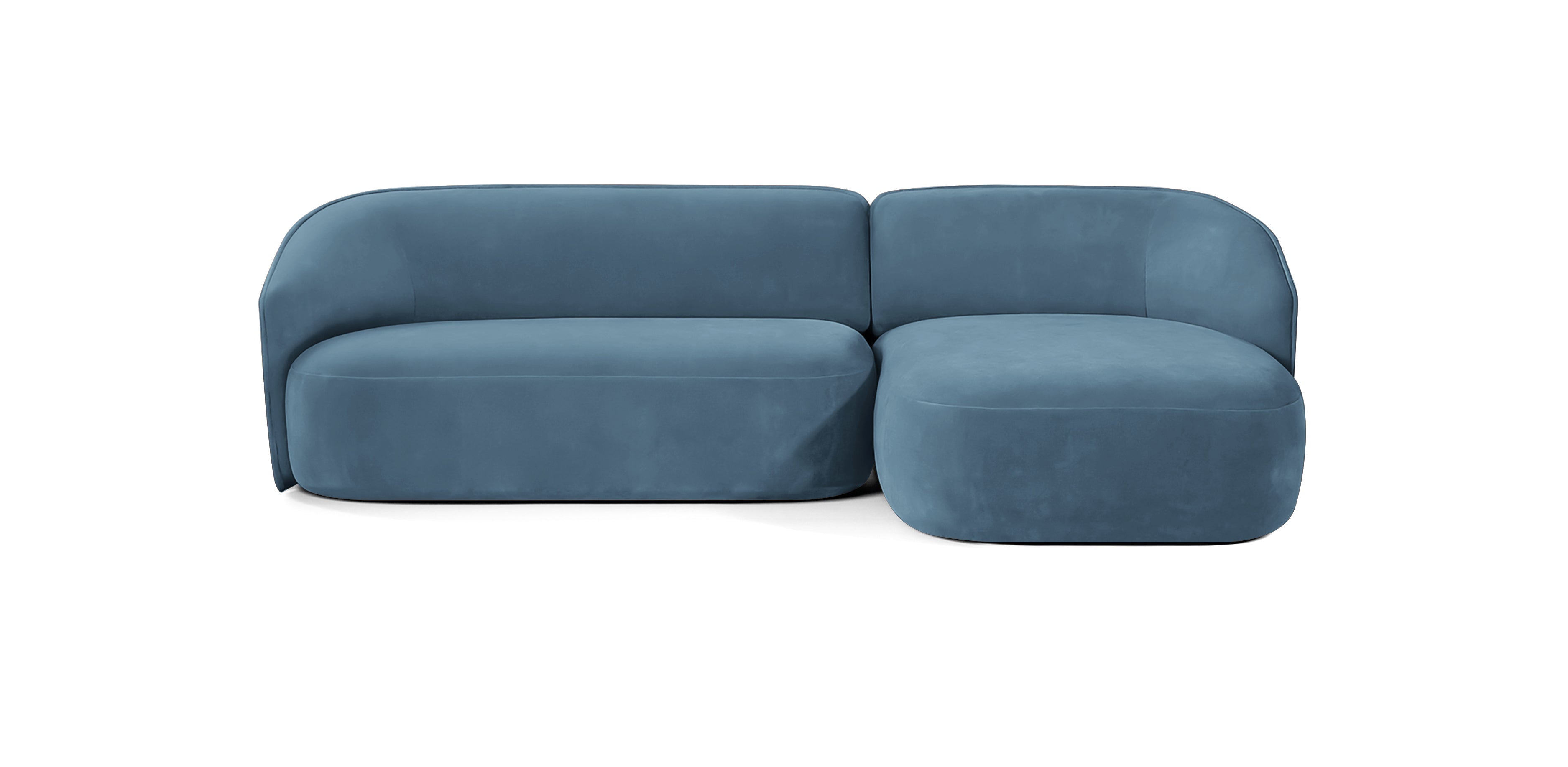 Juno 210 Velvet L-Shape Sofa