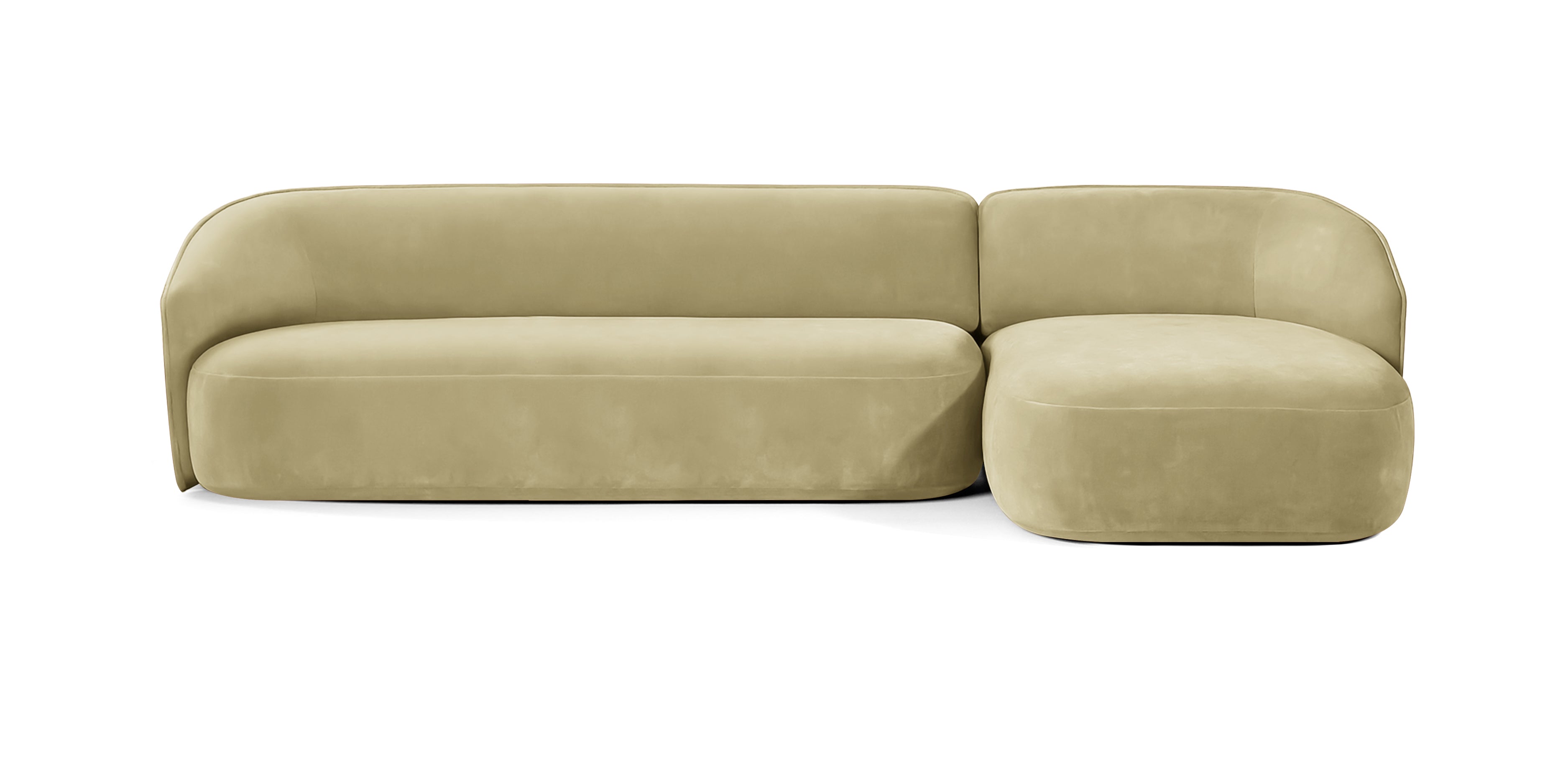 أريكة Juno 305 المخملية على شكل حرف L