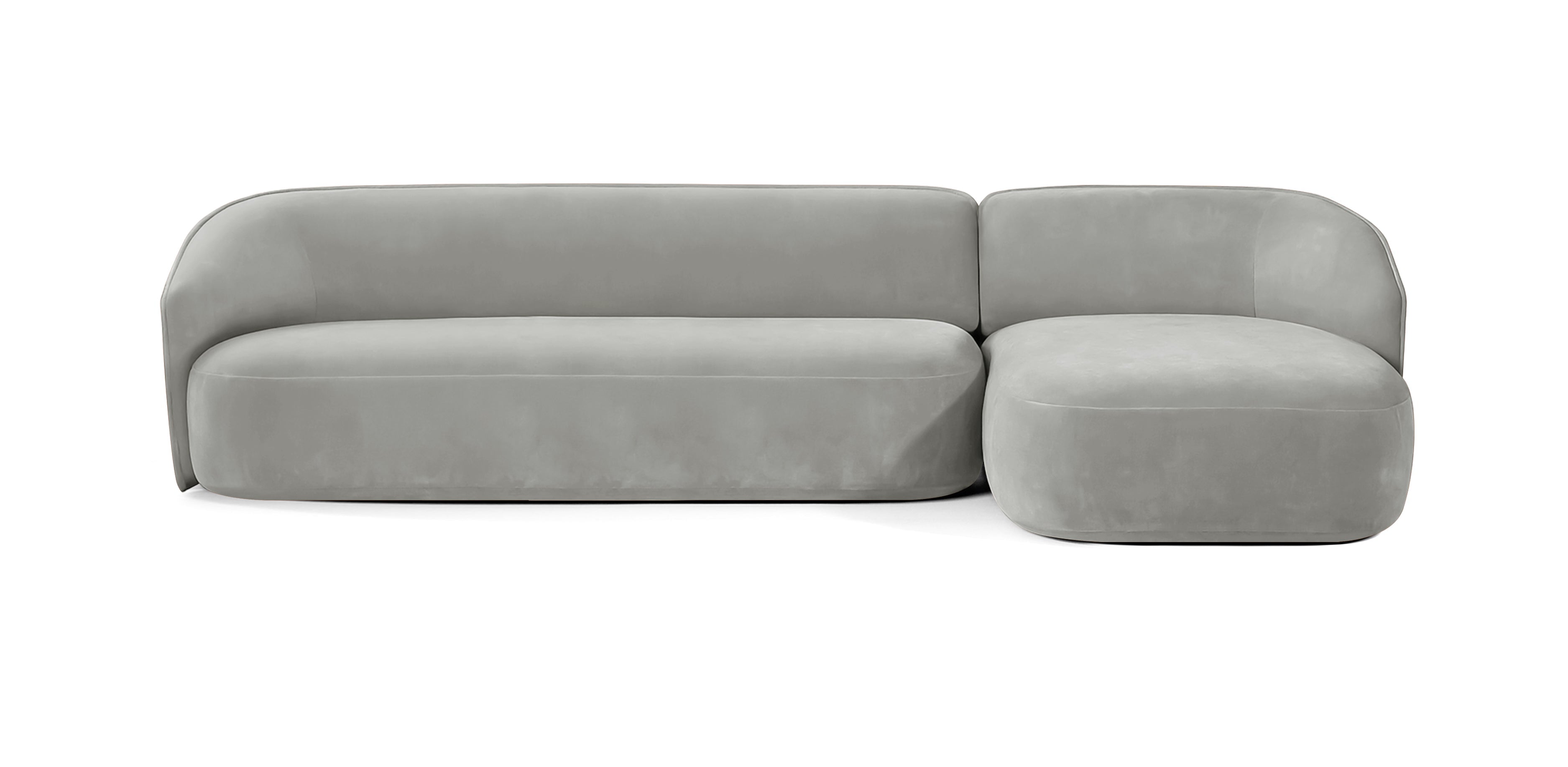 أريكة Juno 305 المخملية على شكل حرف L