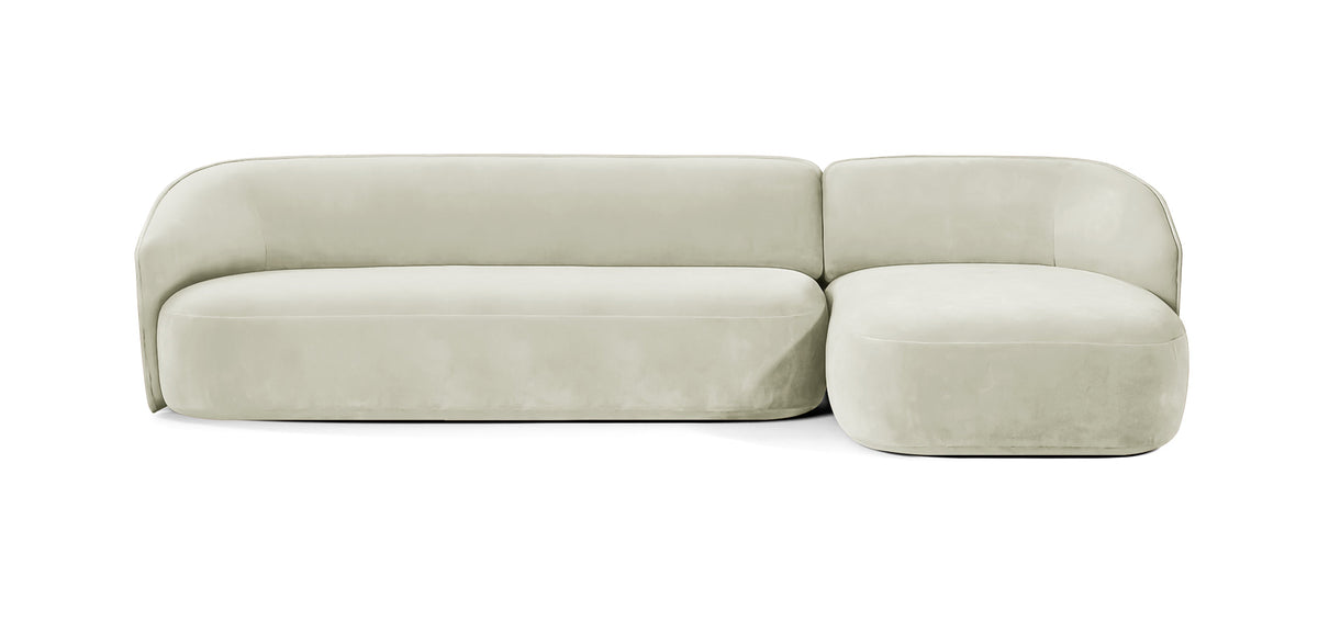 أريكة Juno 305 المخملية على شكل حرف L