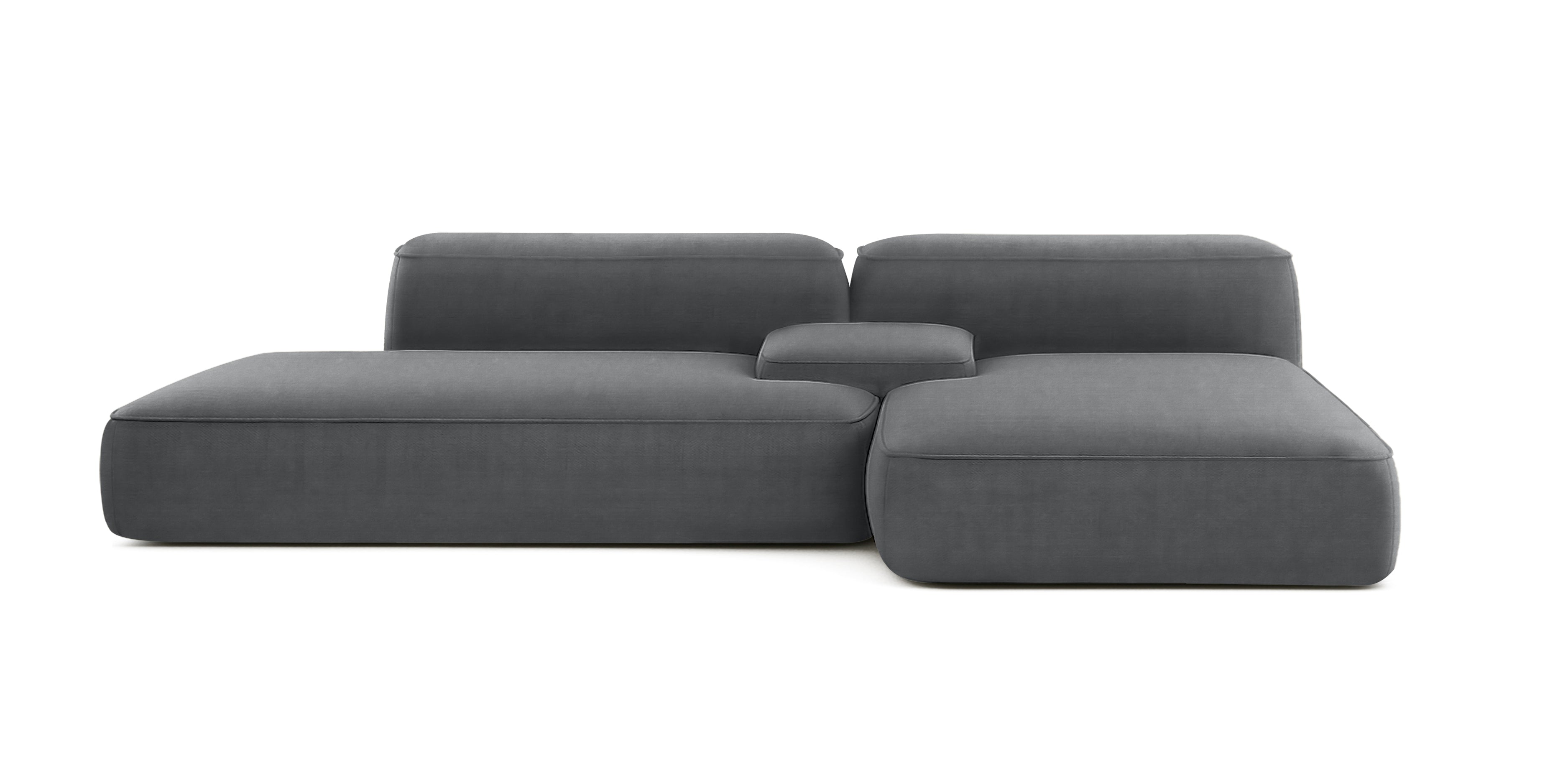 Loft Velvet L-shape Sofa
