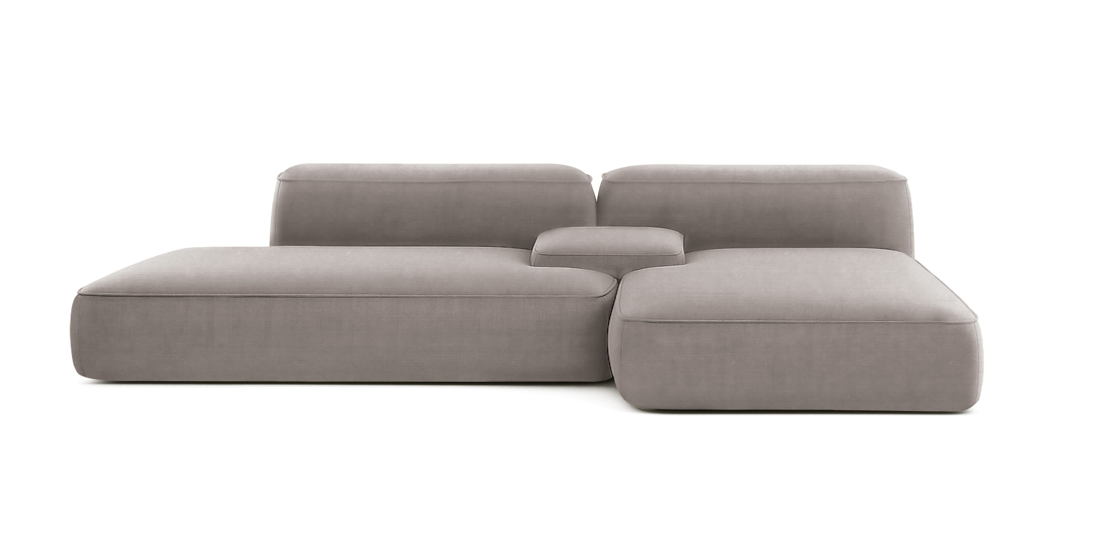 Loft Velvet L-shape Sofa