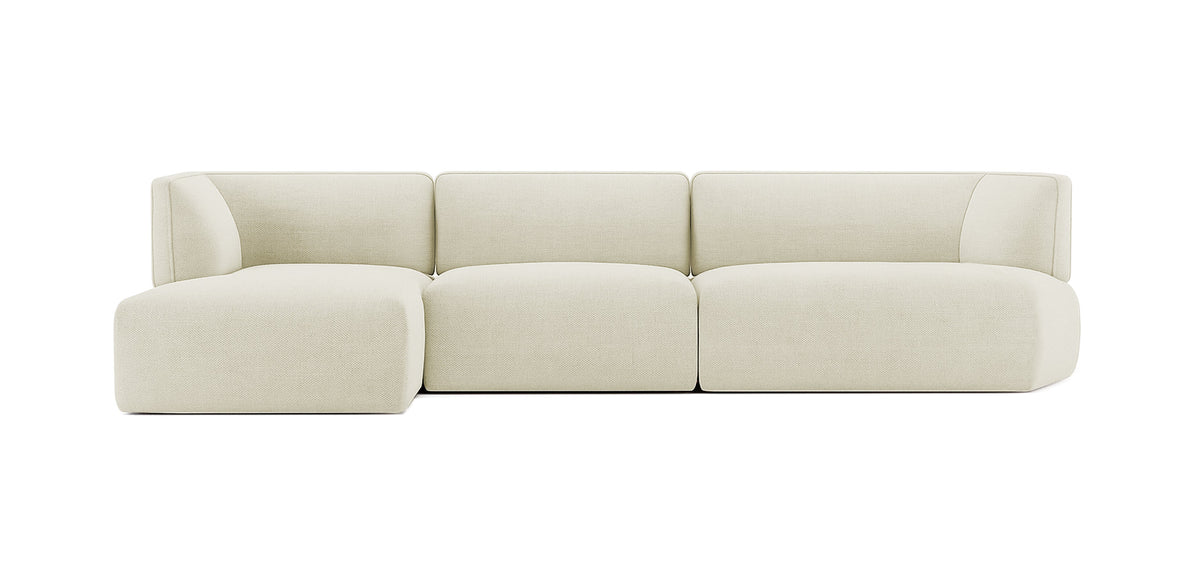 أريكة نادو الكتانية على شكل حرف L