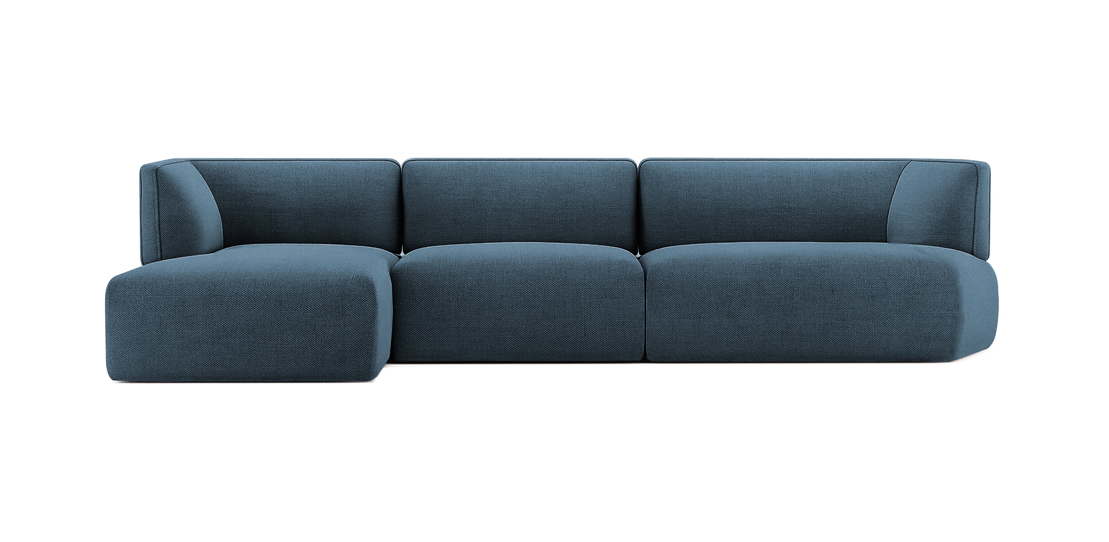 أريكة نادو الكتانية على شكل حرف L