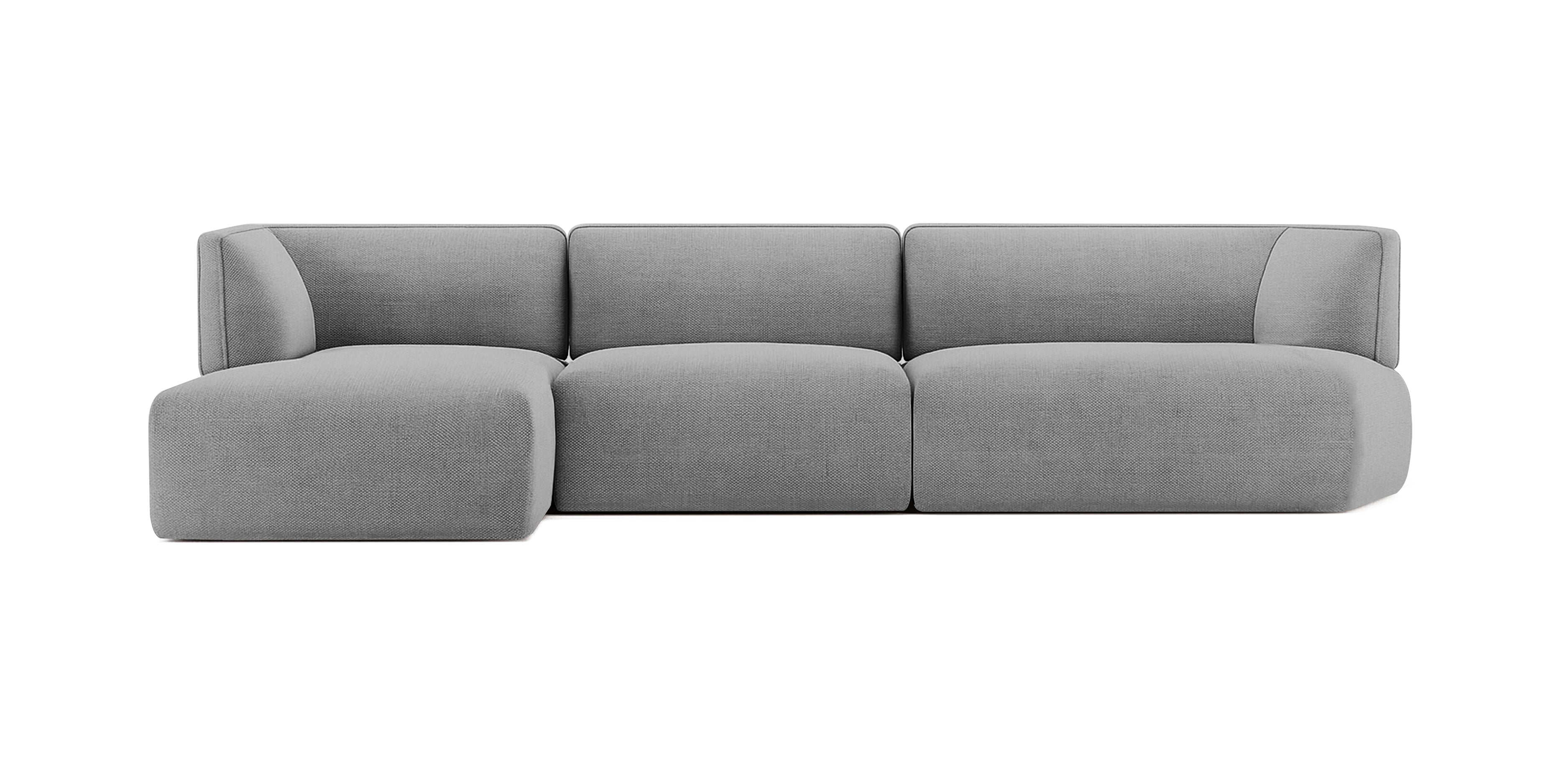 أريكة نادو الكتانية على شكل حرف L