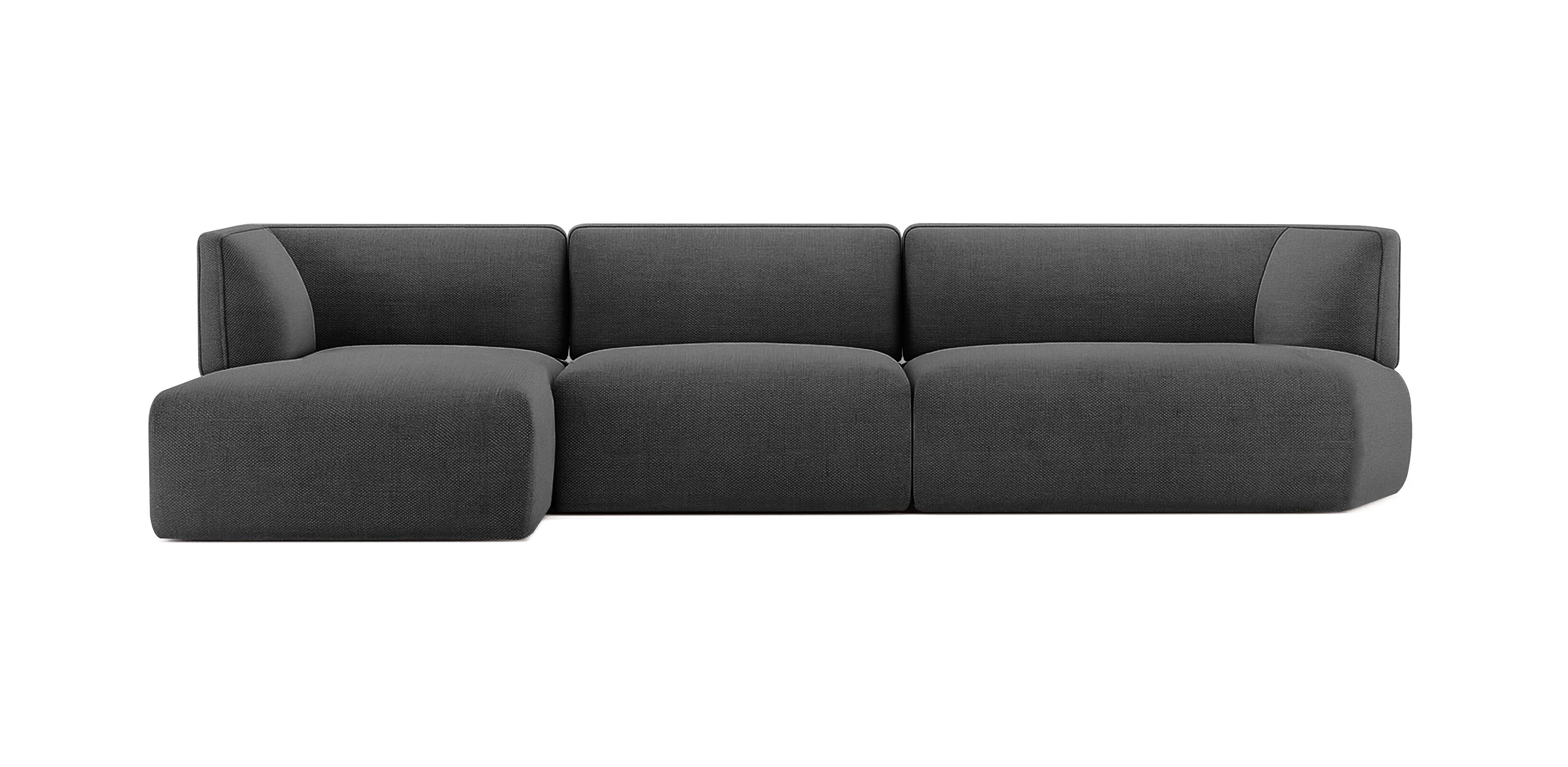 أريكة نادو الكتانية على شكل حرف L