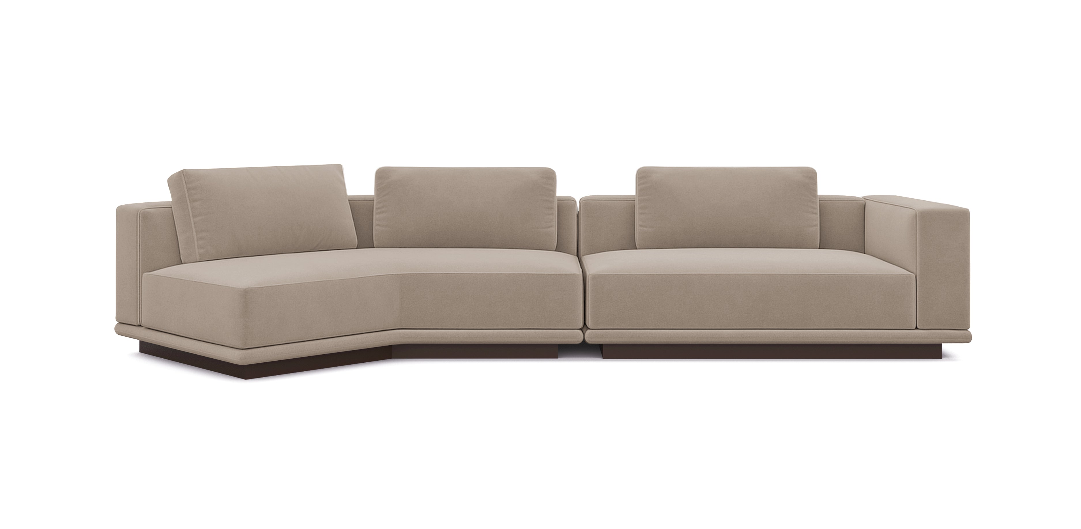 أريكة نوبو 359 المخملية المائلة