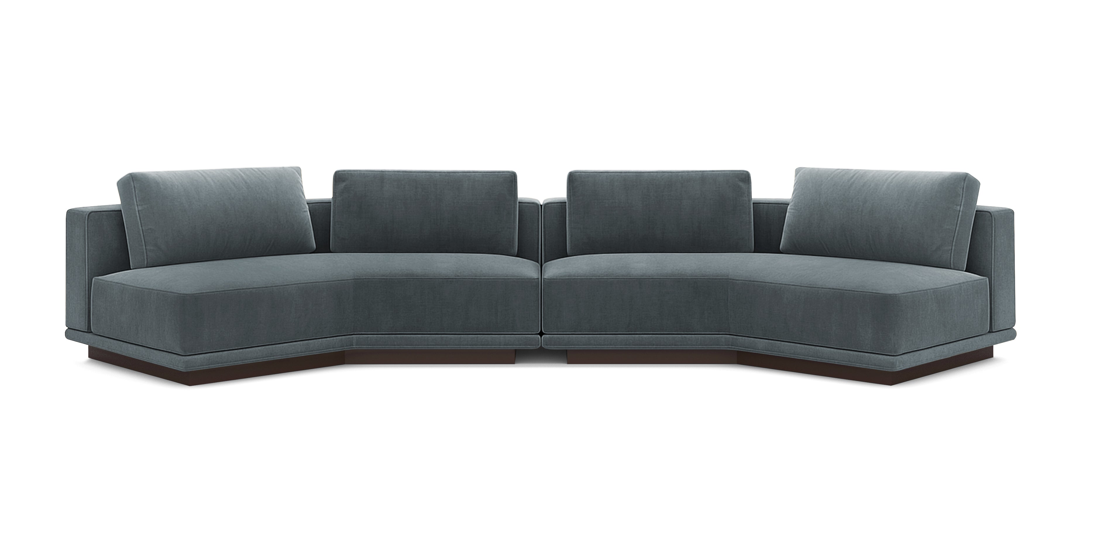 أريكة نوبو 400 المخملية المائلة