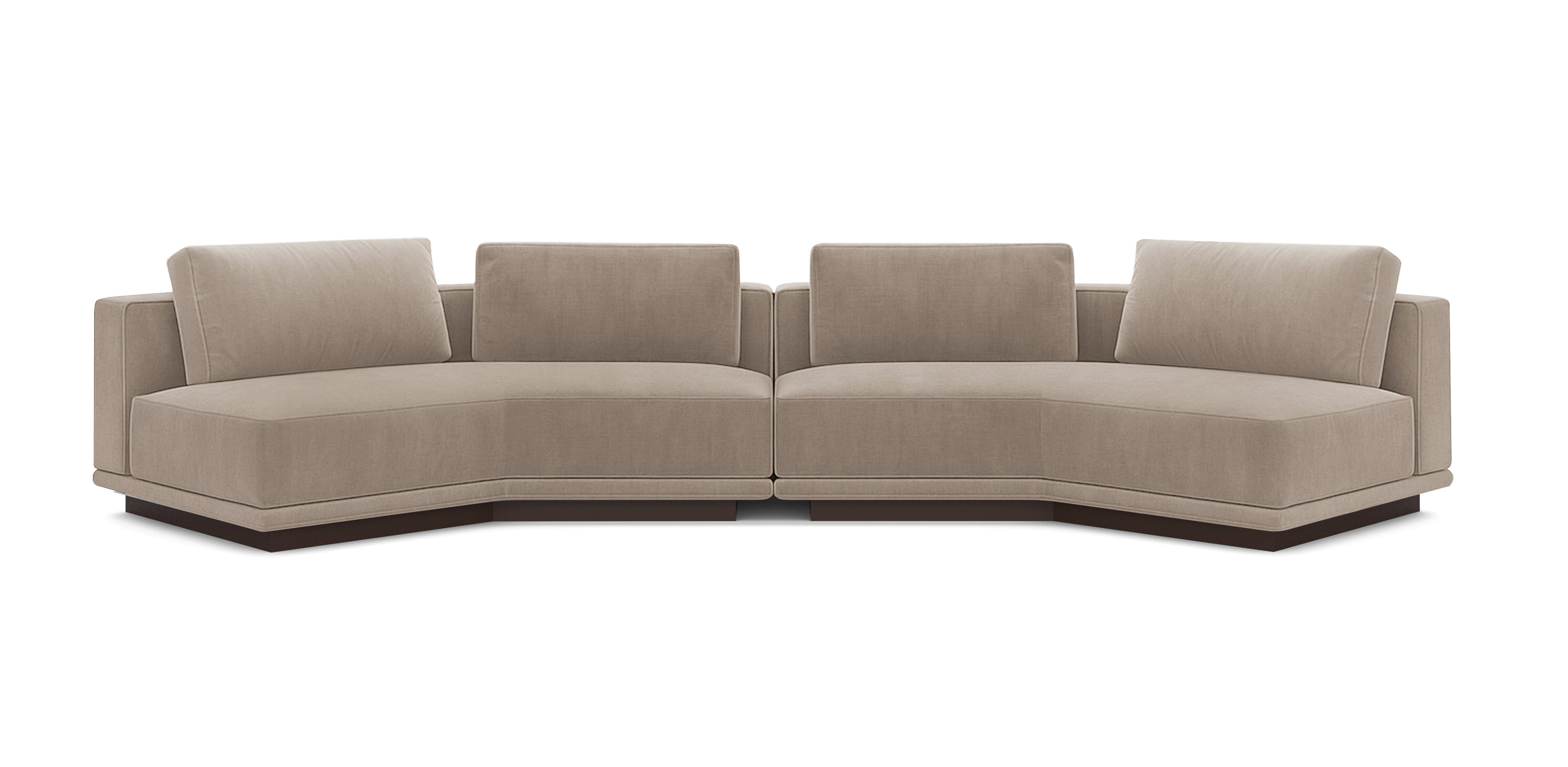 أريكة نوبو 400 المخملية المائلة