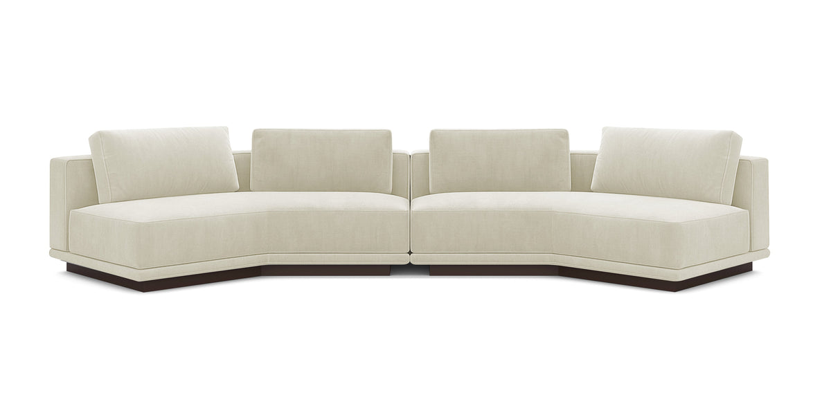 أريكة نوبو 400 المخملية المائلة