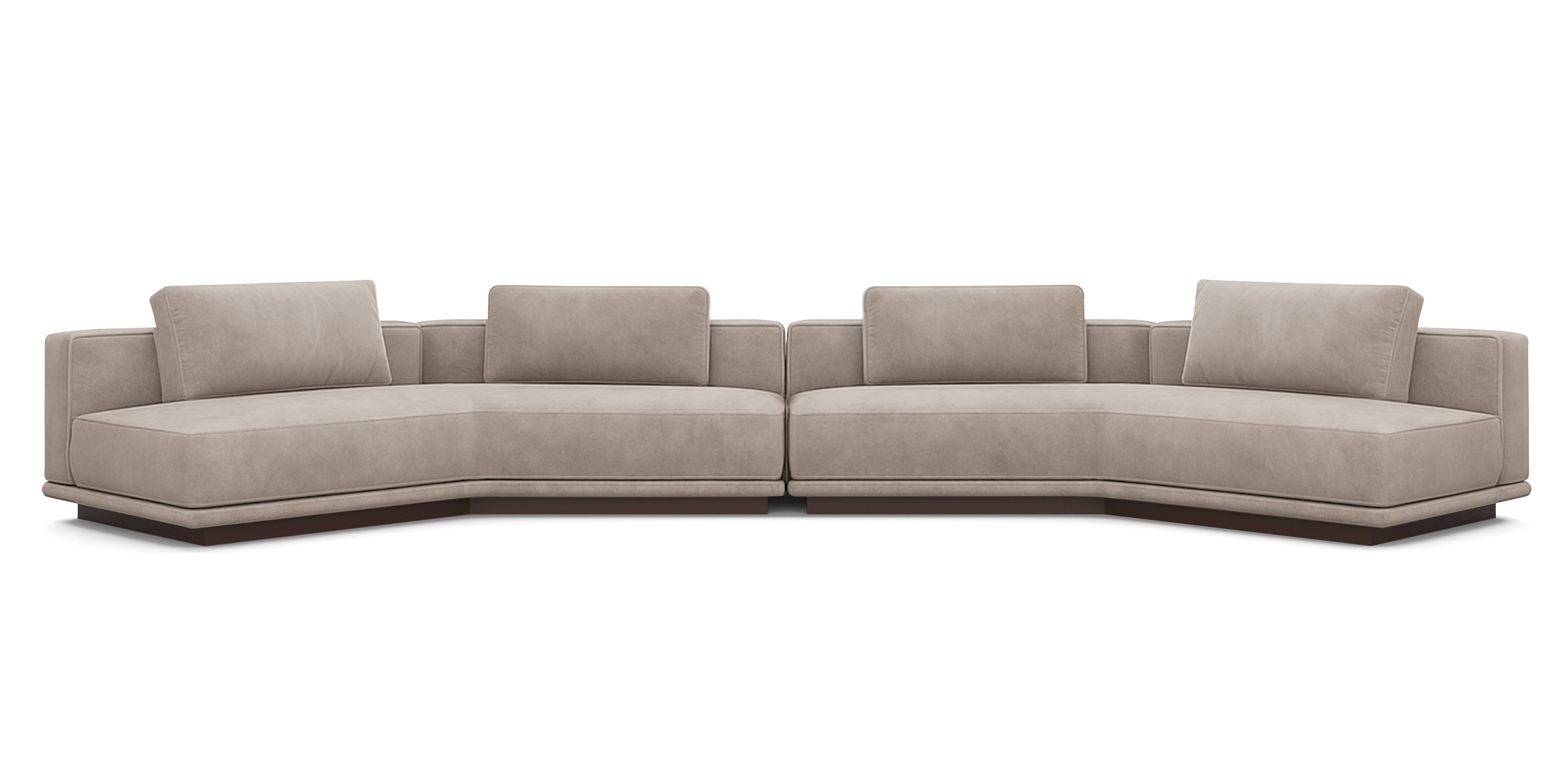 أريكة نوبو 500 المخملية المائلة