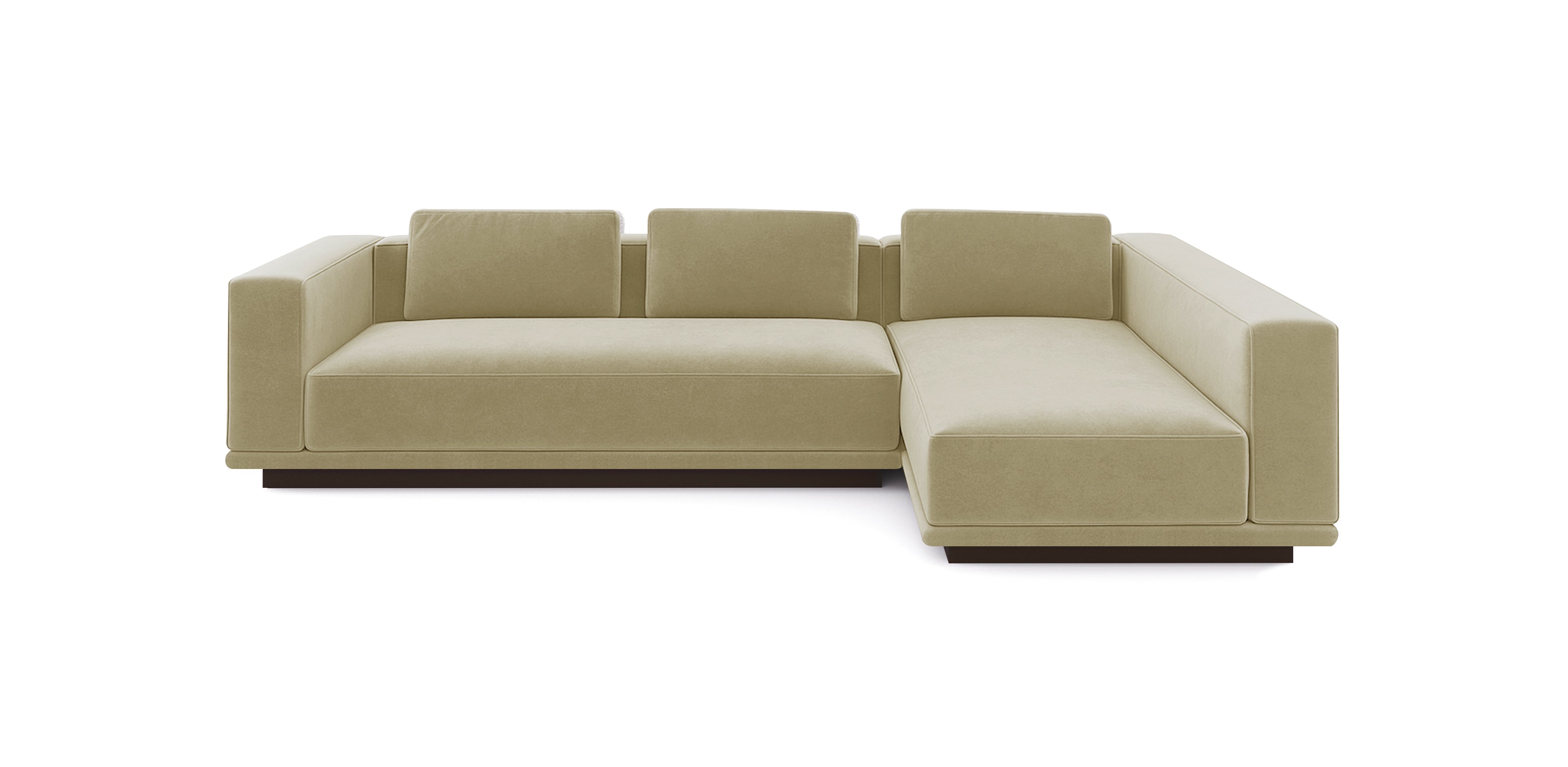 أريكة نوبو 306 المخملية على شكل حرف L