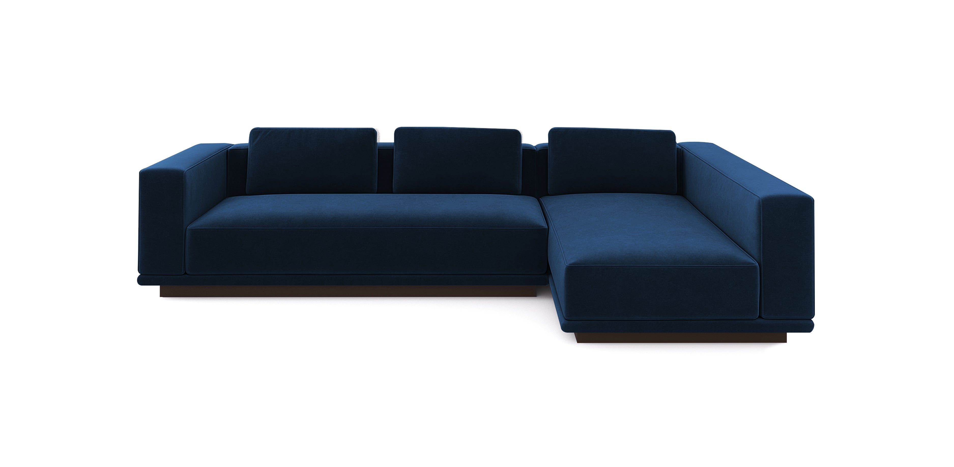 أريكة نوبو 306 المخملية على شكل حرف L