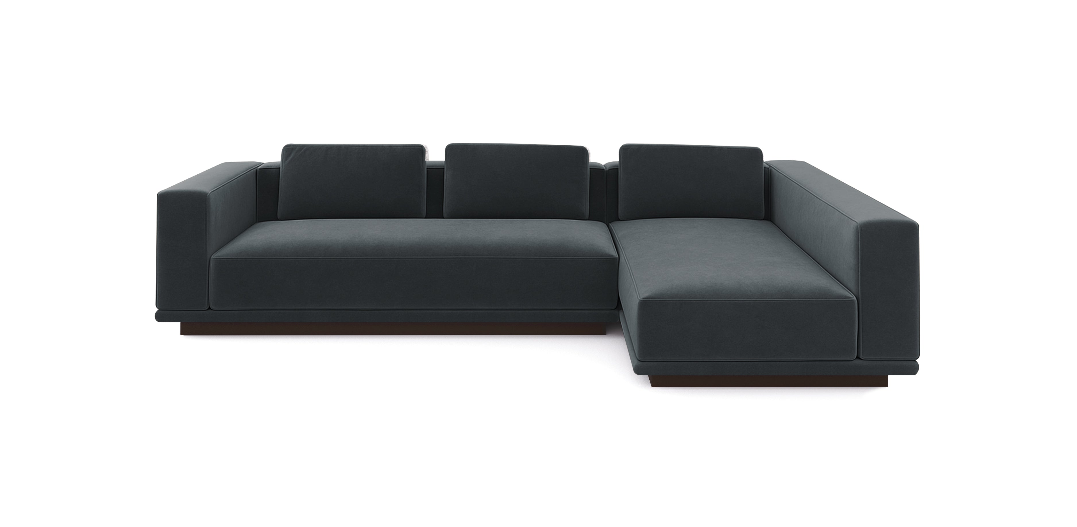 أريكة نوبو 306 المخملية على شكل حرف L