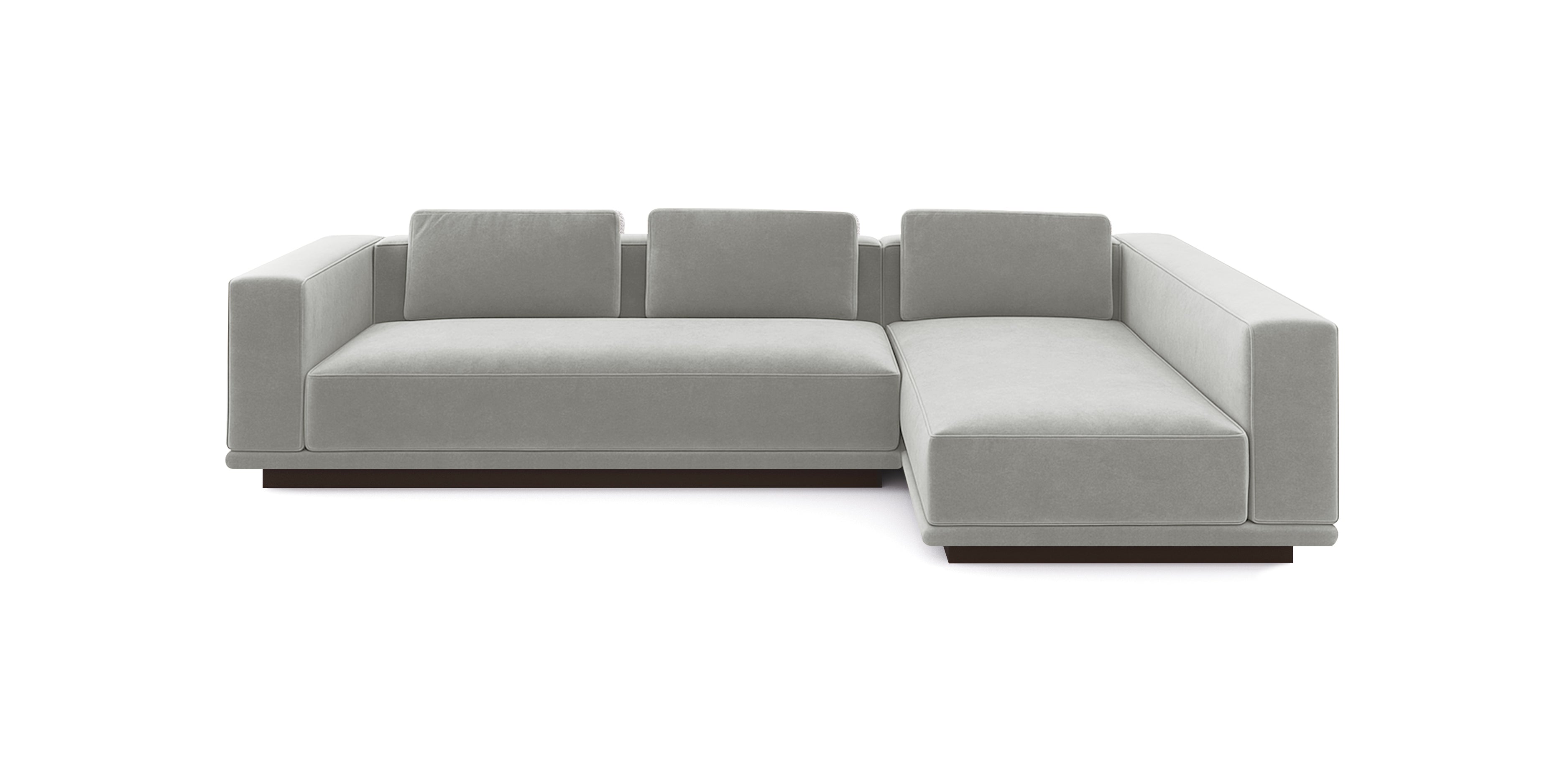 أريكة نوبو 306 المخملية على شكل حرف L