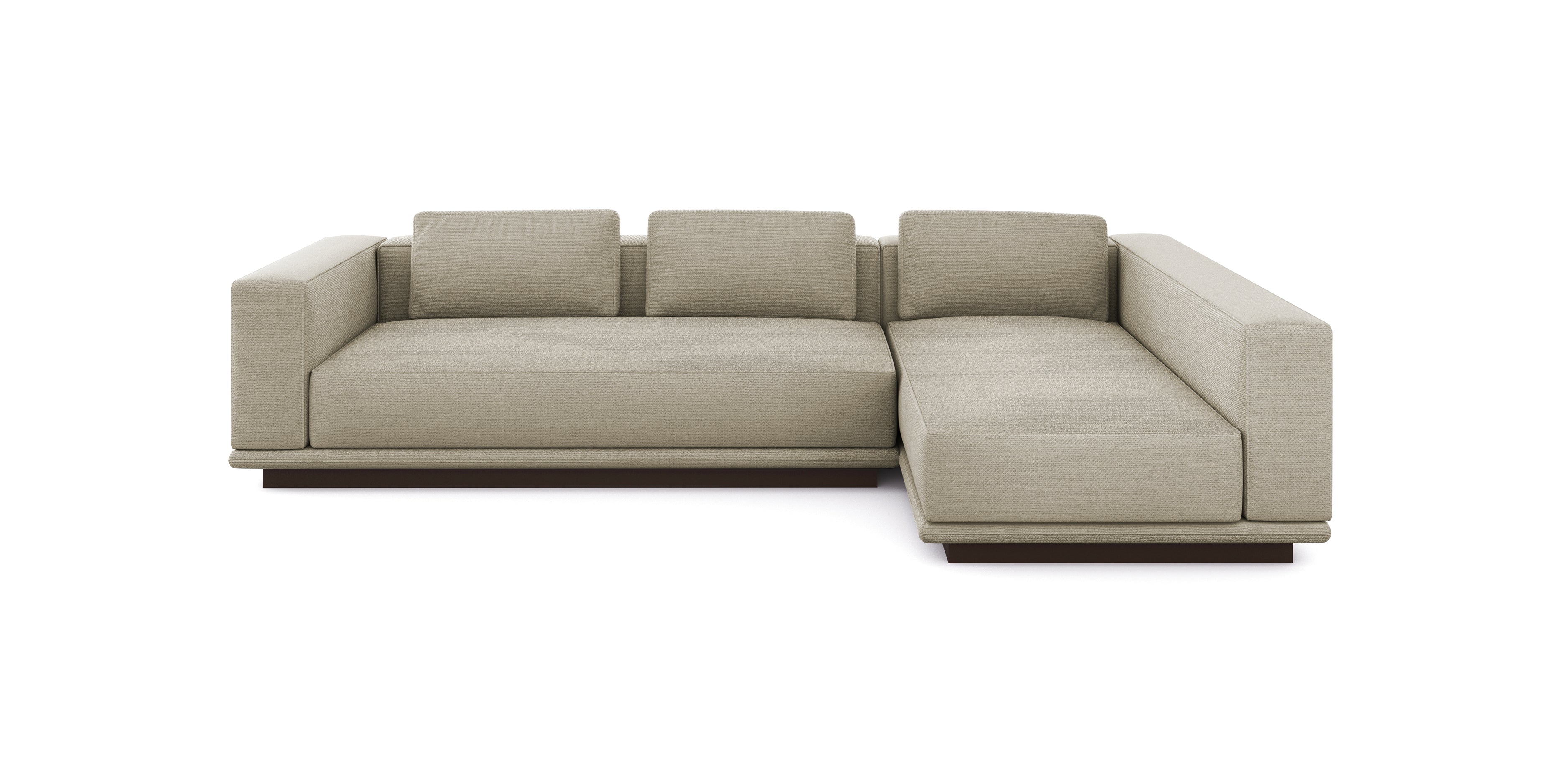 أريكة نوبو 306 من الكتان على شكل حرف L