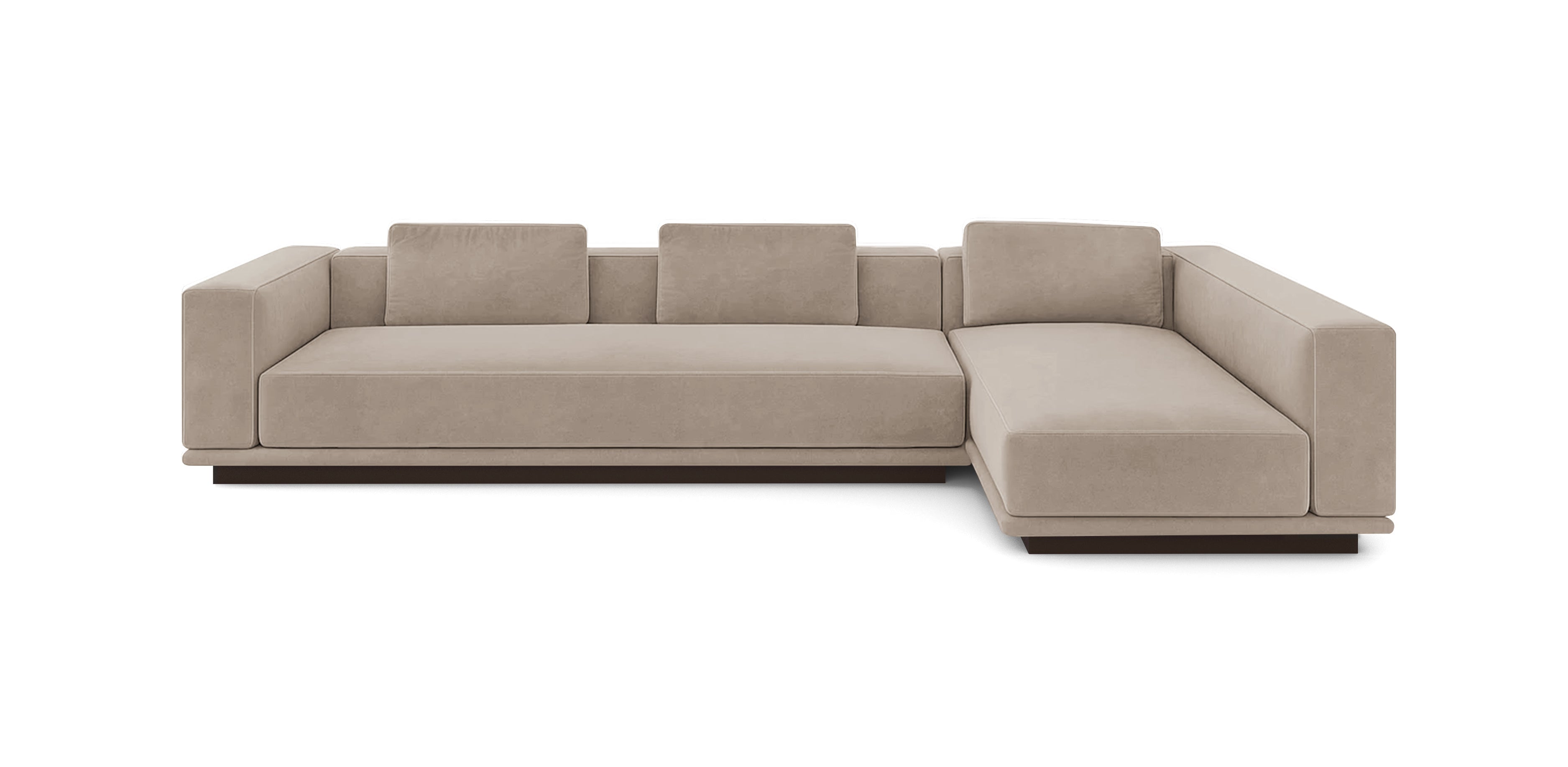 أريكة نوبو 352 المخملية على شكل حرف L