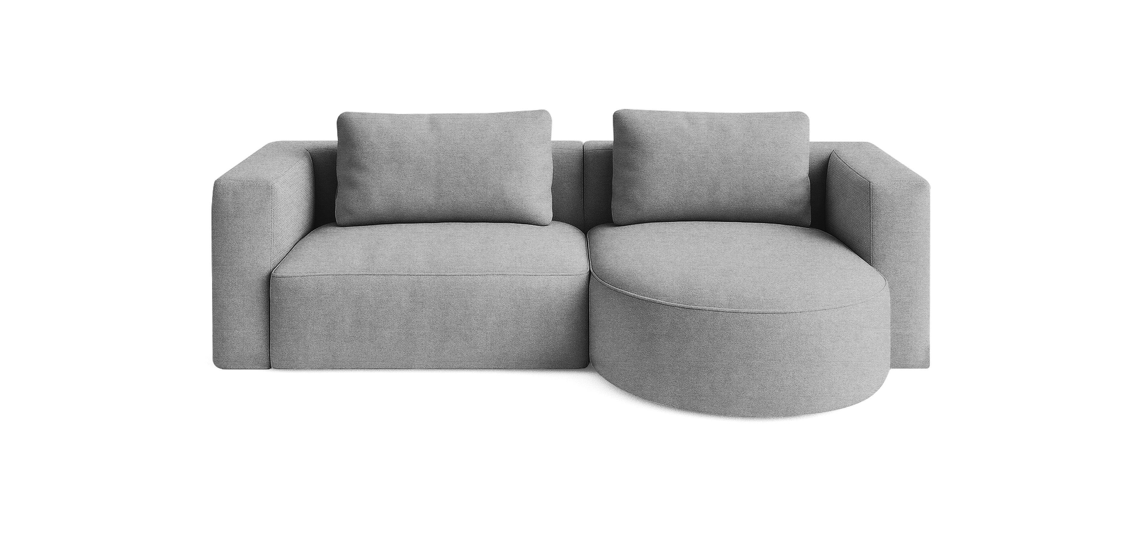 أريكة روند 230 الكتانية على شكل حرف L