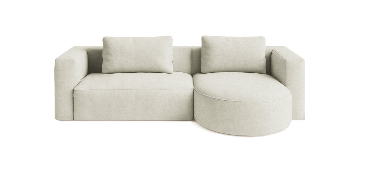 أريكة روند 265 الكتانية على شكل حرف L