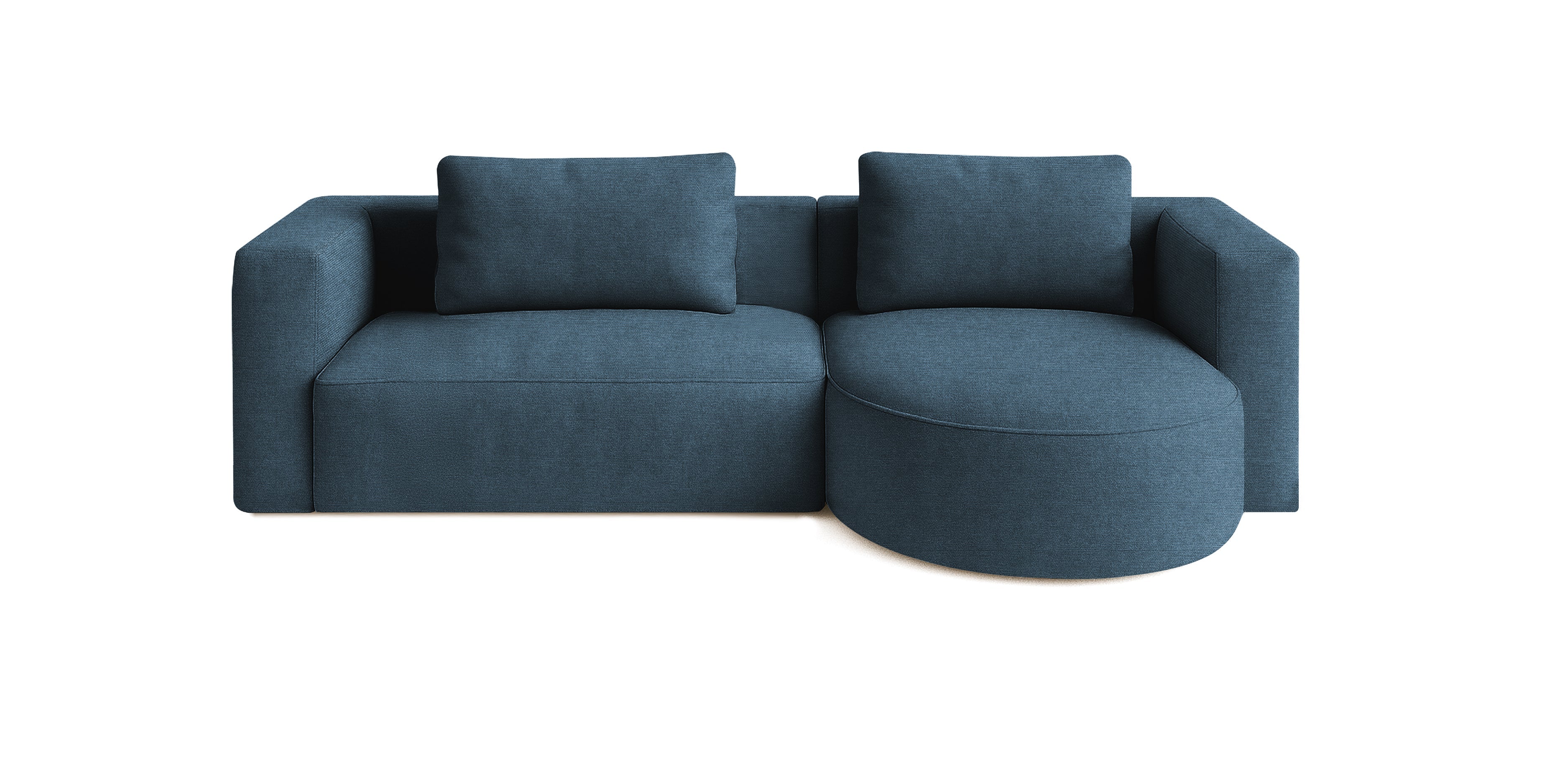 أريكة روند 265 الكتانية على شكل حرف L