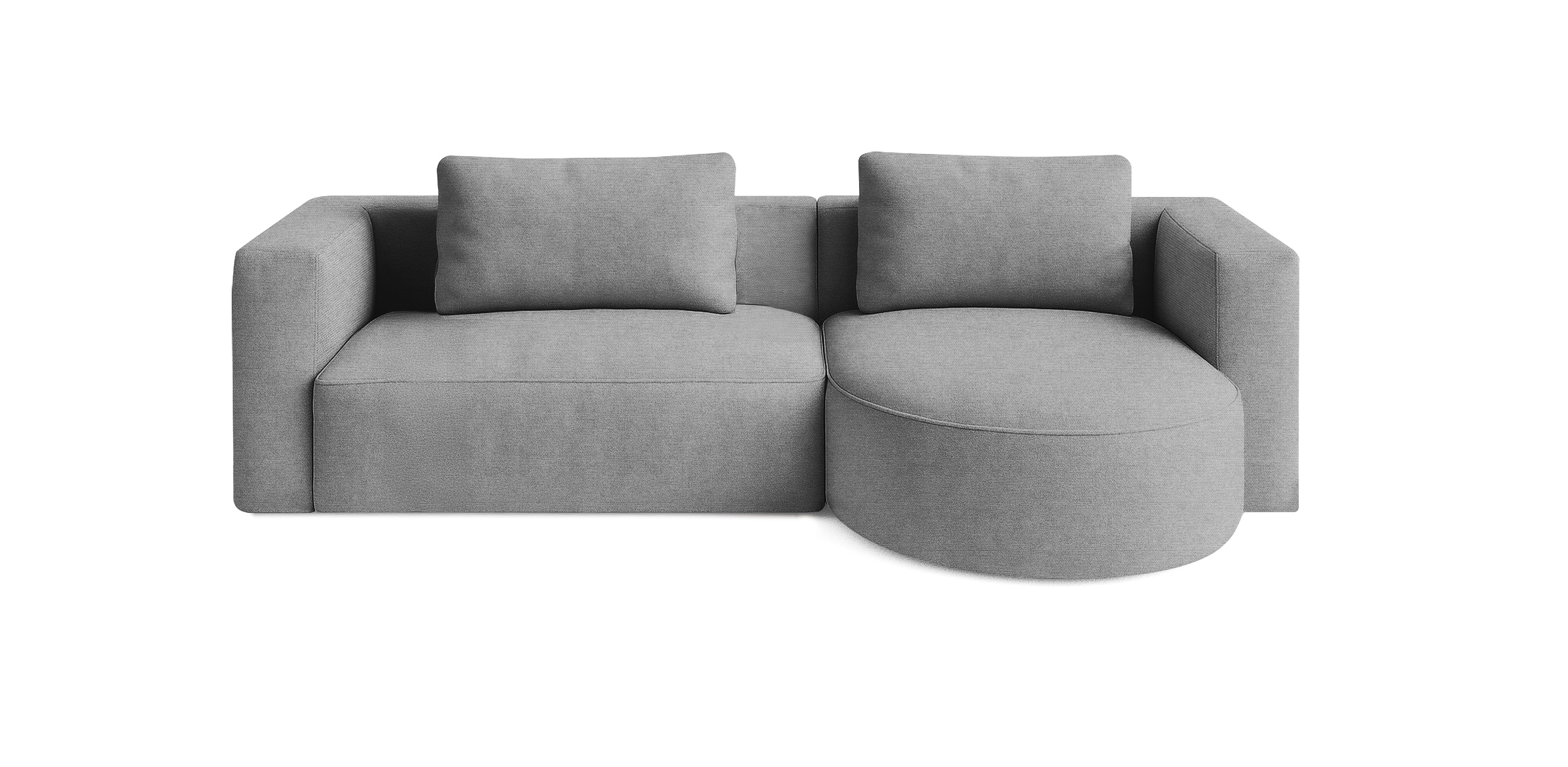 أريكة روند 265 الكتانية على شكل حرف L