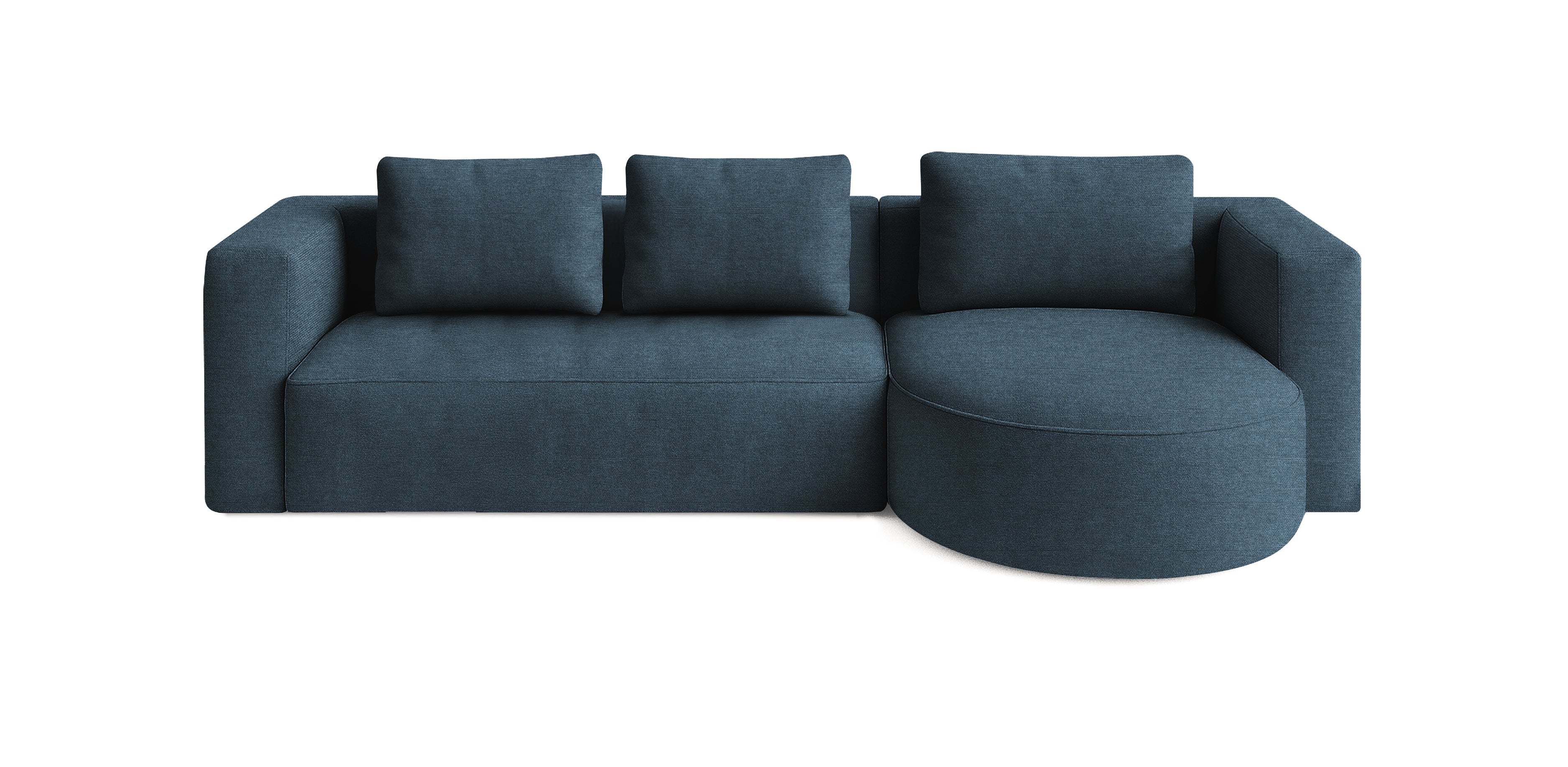 أريكة روند 295 الكتانية على شكل حرف L