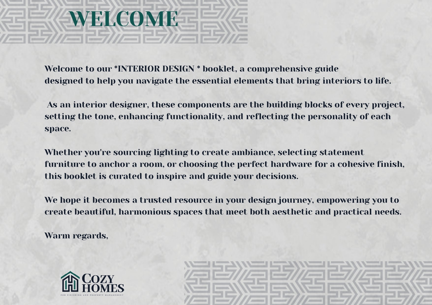 تصميم كامل 350 جنيه للمتر